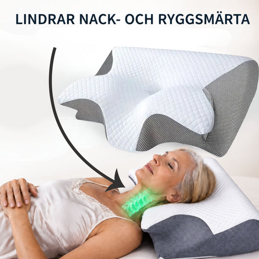 ORTOPEDISK KUDDE - LINDRAR NACK OCH RYGGSMÄRTA